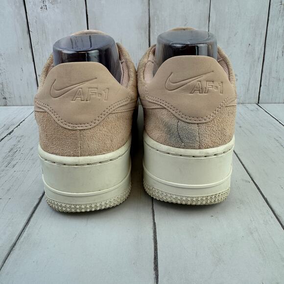 Nike Air Force 1 Light Pink Suede Leather Sage Low Top Sneaker Size 8 - Picture 8 of 14